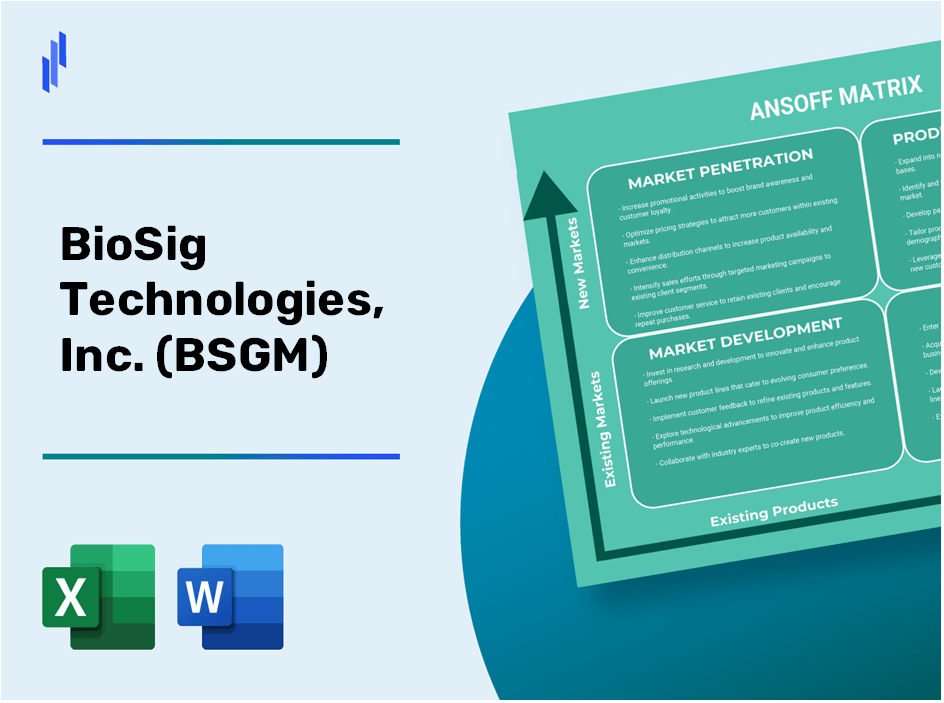 BioSig Technologies, Inc. (BSGM) ANSOFF Matrix