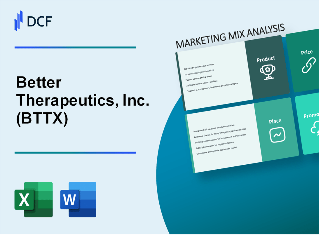 Better Therapeutics, Inc. (BTTX) Marketing Mix