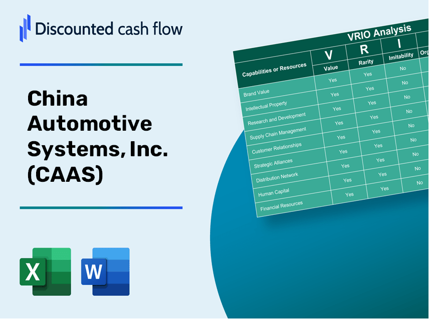 China Automotive Systems, Inc. (CAAS): VRIO Analysis [10-2024 Updated]