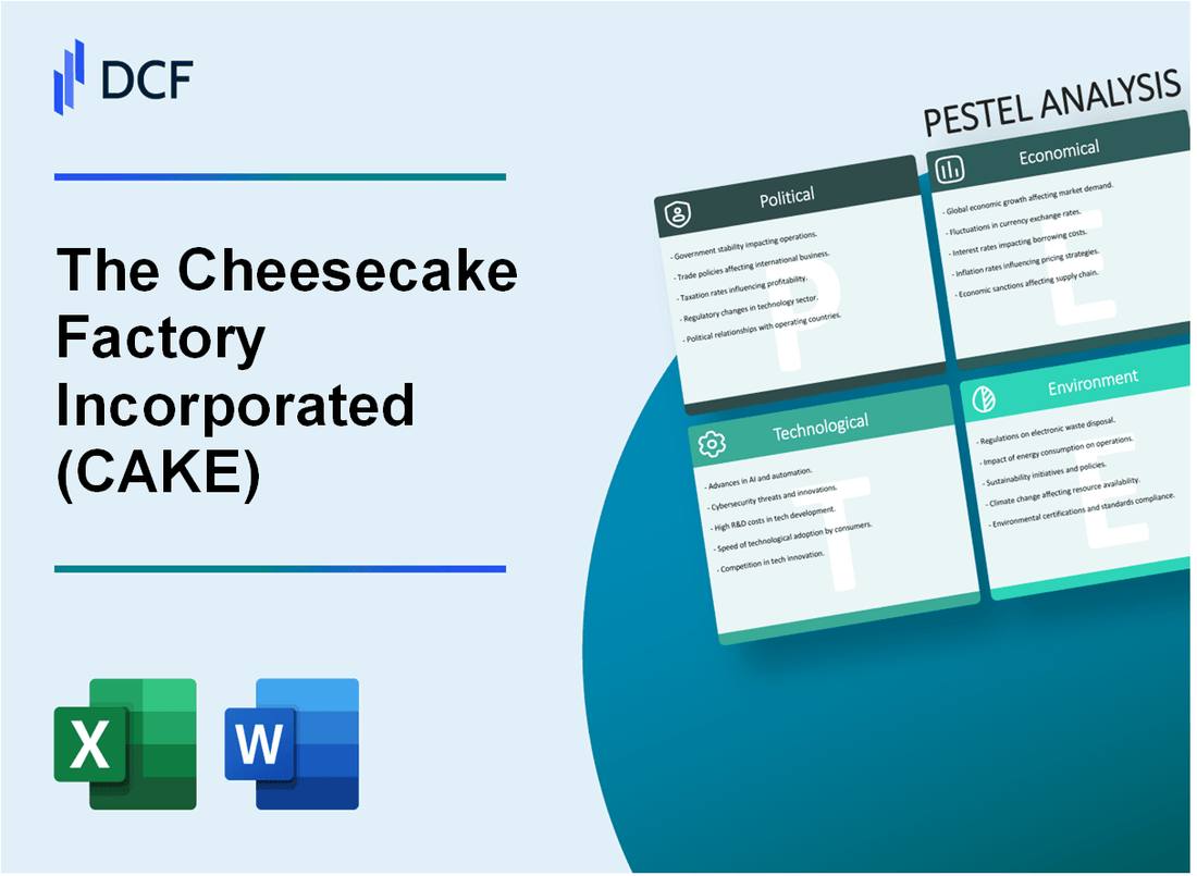 The Cheesecake Factory Incorporated (CAKE) PESTLE Analysis