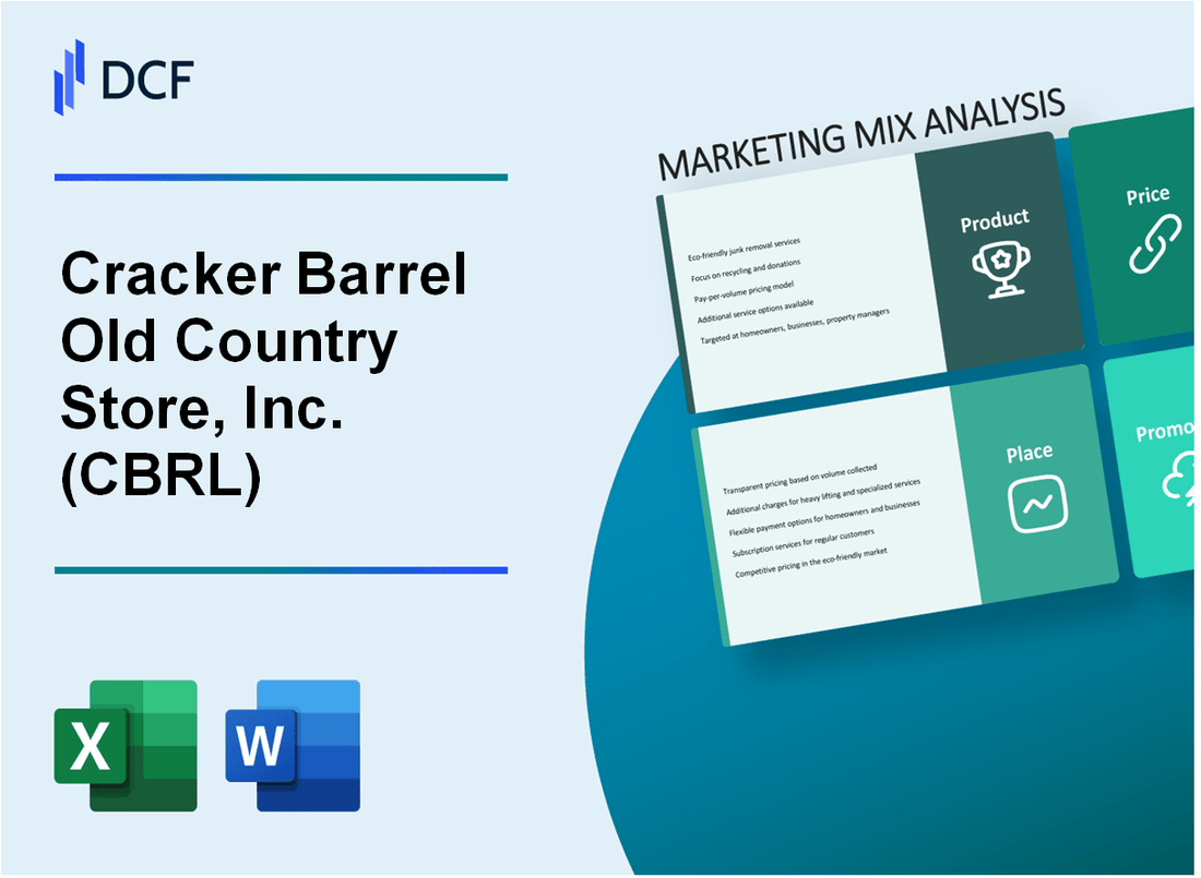 Cracker Barrel Old Country Store, Inc. (CBRL) Marketing Mix