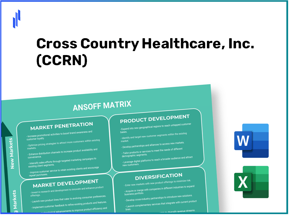 Cross Country Healthcare, Inc. (CCRN) ANSOFF Matrix