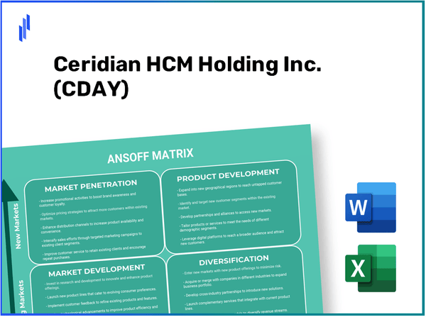 Ceridian HCM Holding Inc. (CDAY)Ansoff Matrix