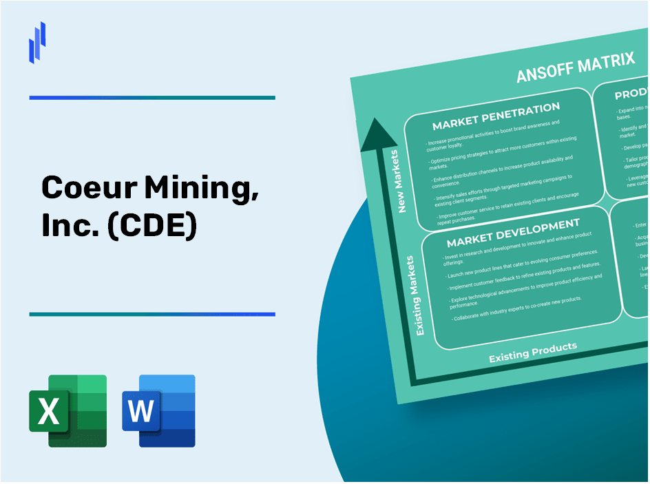 Coeur Mining, Inc. (CDE)Ansoff Matrix