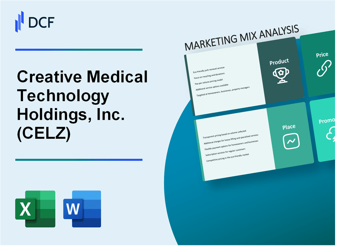 Creative Medical Technology Holdings, Inc. (CELZ) Marketing Mix