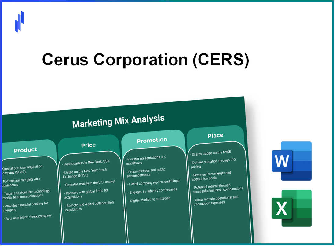 Marketing Mix Analysis of Cerus Corporation (CERS)