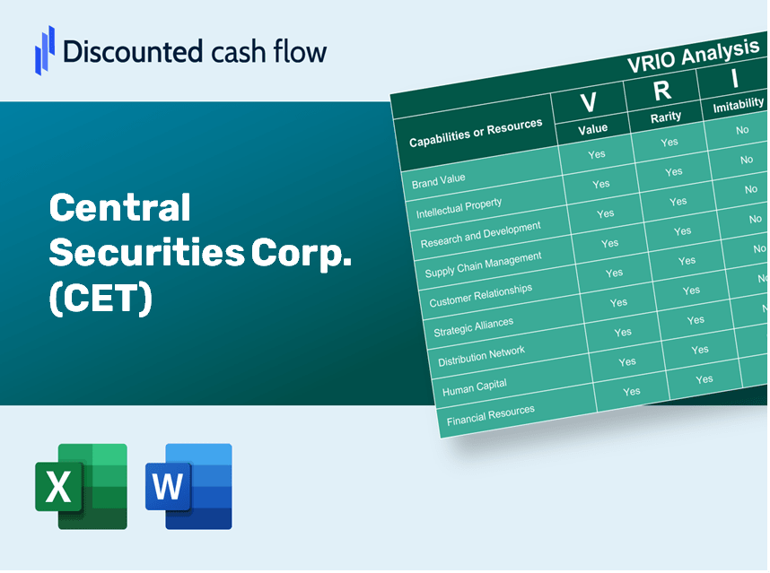 Central Securities Corp. (CET): VRIO Analysis [10-2024 Updated]