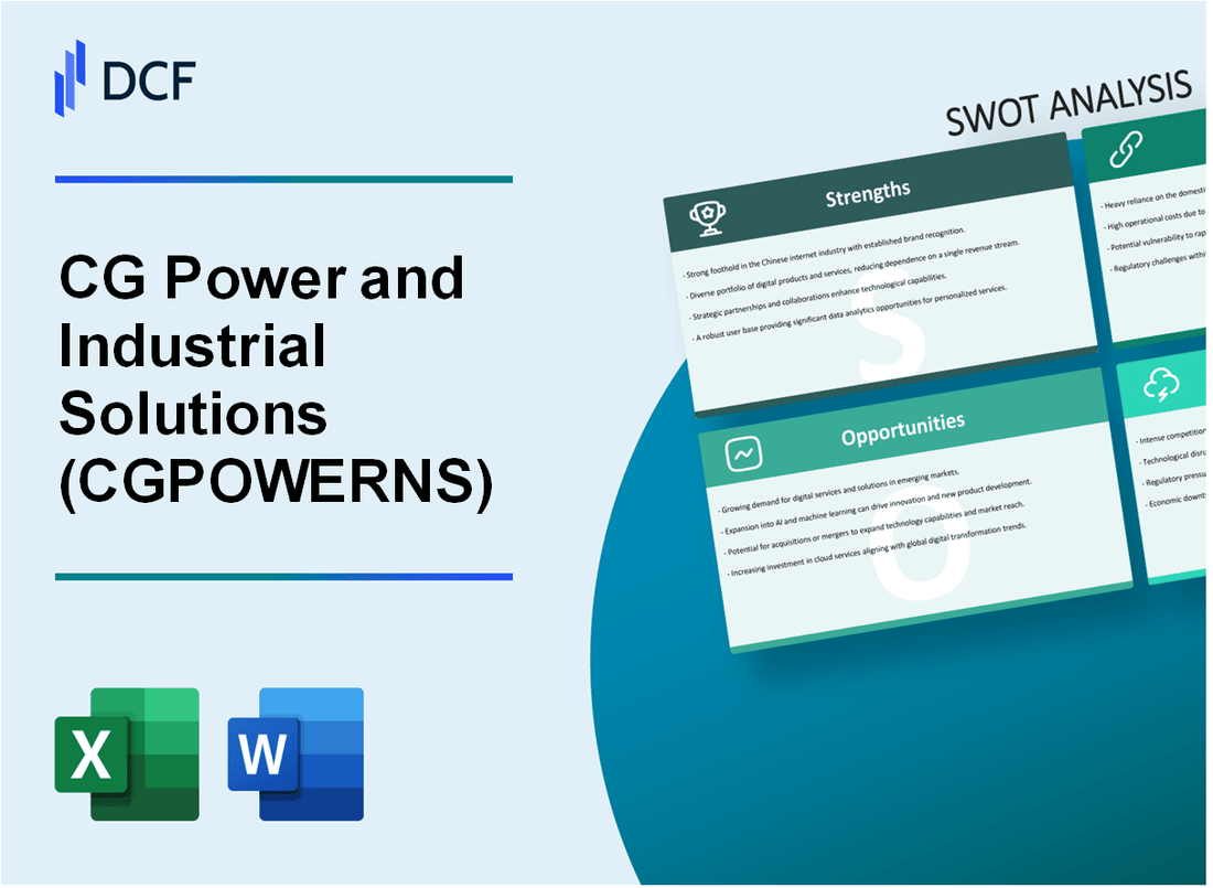 CG Power and Industrial Solutions Limited (CGPOWER.NS): SWOT Analysis