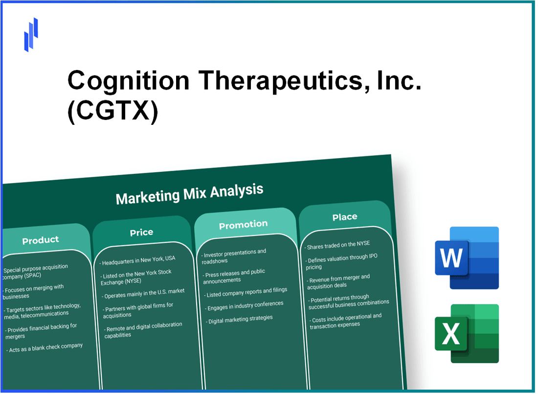 Marketing Mix Analysis of Cognition Therapeutics, Inc. (CGTX)