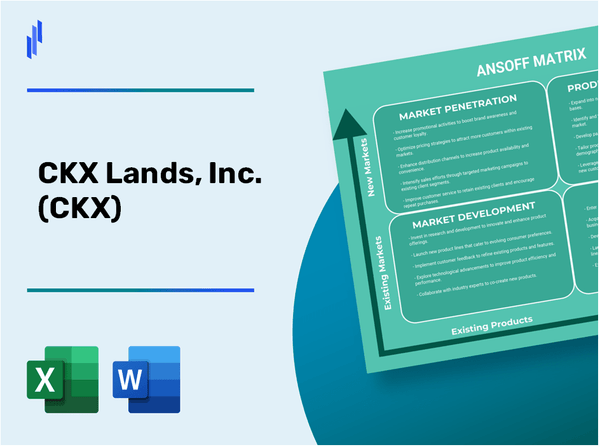 CKX Lands, Inc. (CKX)Ansoff Matrix