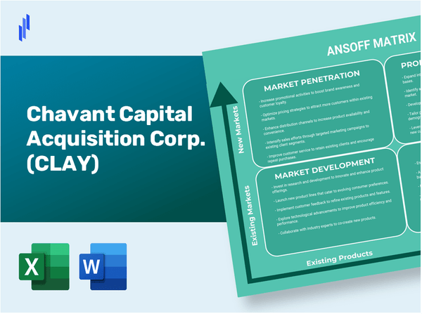 Chavant Capital Acquisition Corp. (CLAY)Ansoff Matrix