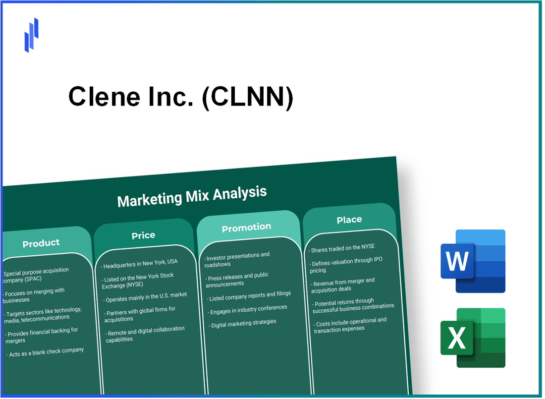 Marketing Mix Analysis of Clene Inc. (CLNN)