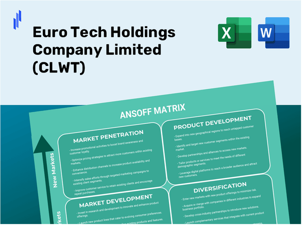 Euro Tech Holdings Company Limited (CLWT)Ansoff Matrix