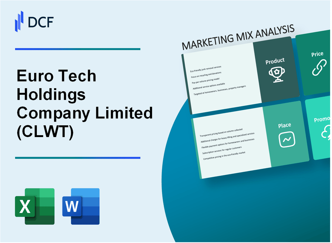 Euro Tech Holdings Company Limited (CLWT) Marketing Mix