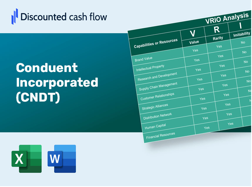 Conduent Incorporated (CNDT) VRIO Analysis