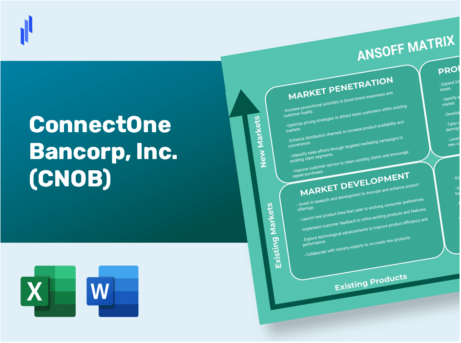 ConnectOne Bancorp, Inc. (CNOB) ANSOFF Matrix