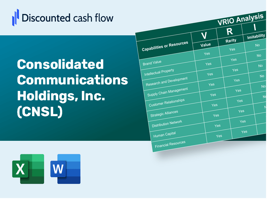 Consolidated Communications Holdings, Inc. (CNSL) VRIO Analysis