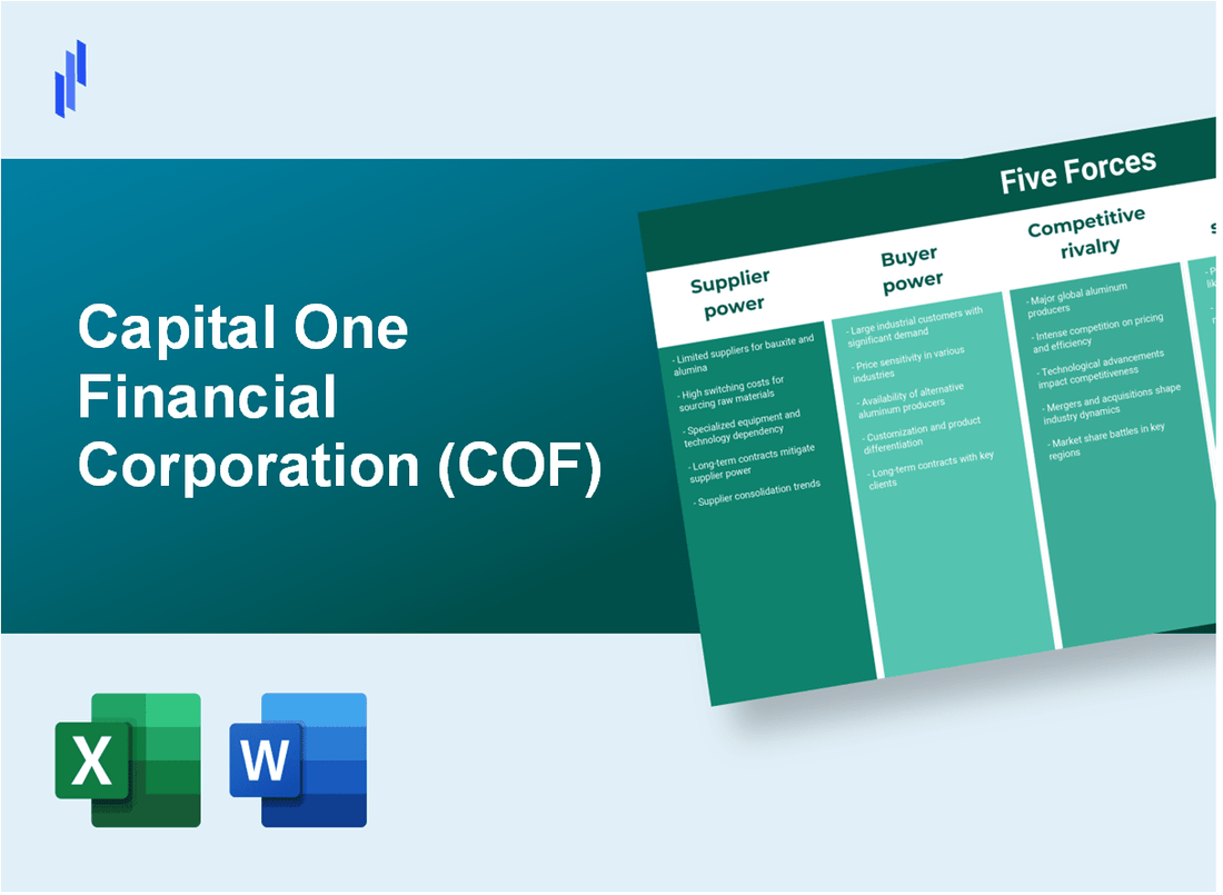 What are the Porter's Five Forces of Capital One Financial Corporation (COF)?