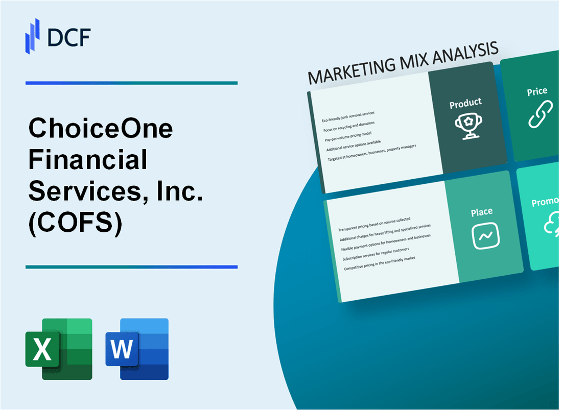 ChoiceOne Financial Services, Inc. (COFS) Marketing Mix