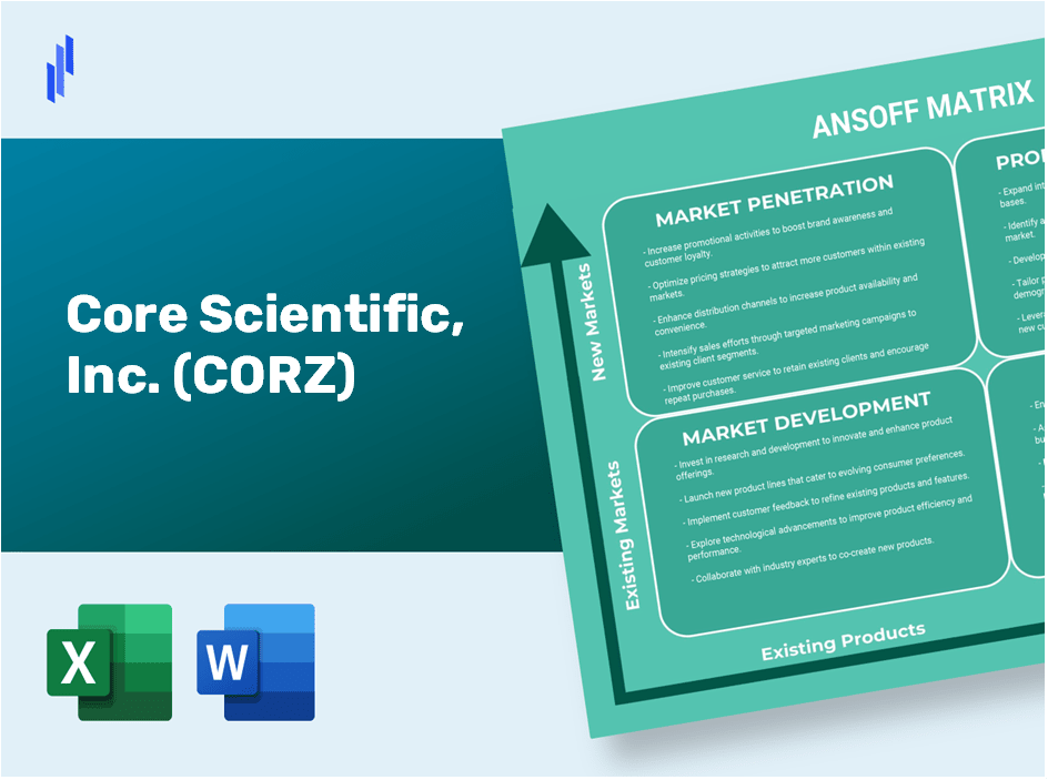 Core Scientific, Inc. (CORZ) ANSOFF Matrix