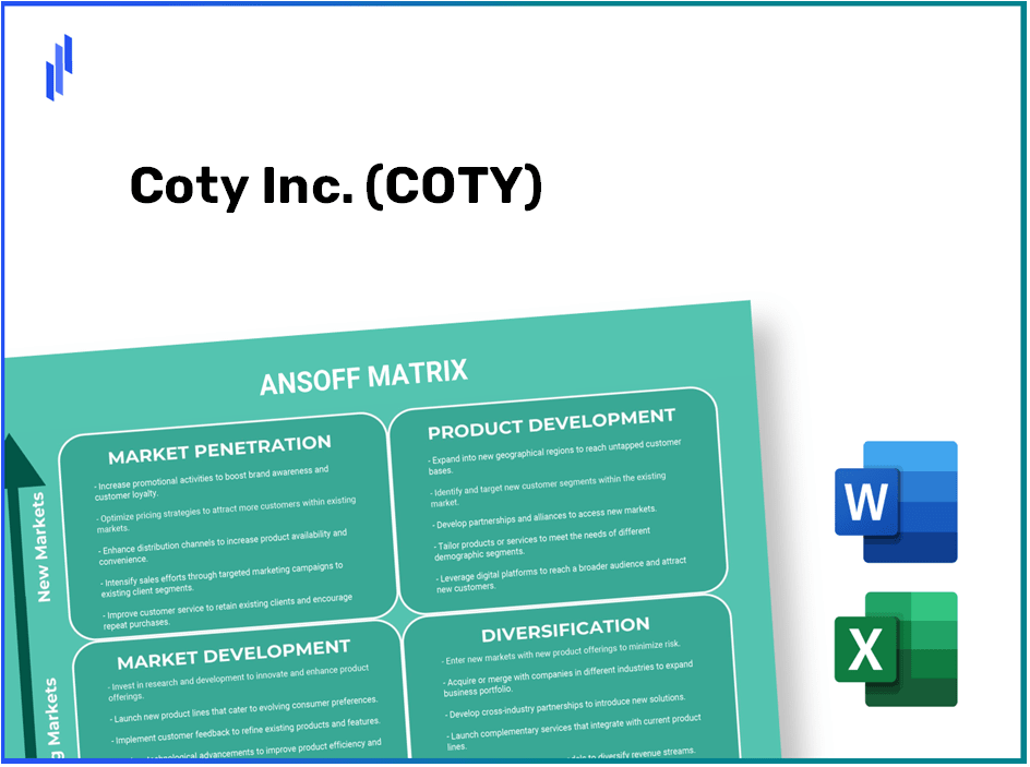 Coty Inc. (COTY) ANSOFF Matrix