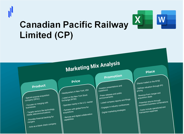 Marketing Mix Analysis of Canadian Pacific Railway Limited (CP)