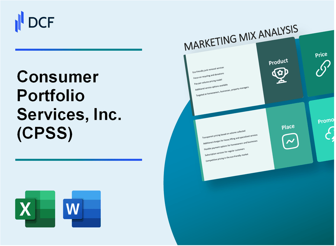 Consumer Portfolio Services, Inc. (CPSS) Marketing Mix