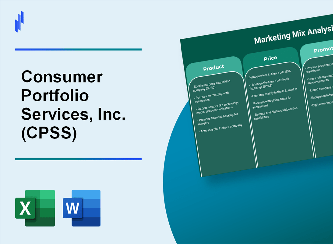 Marketing Mix Analysis of Consumer Portfolio Services, Inc. (CPSS)