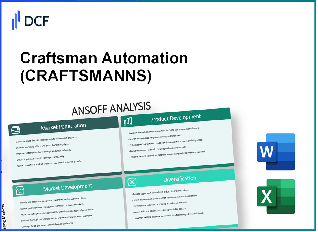 Craftsman Automation Limited (CRAFTSMAN.NS): Ansoff Matrix