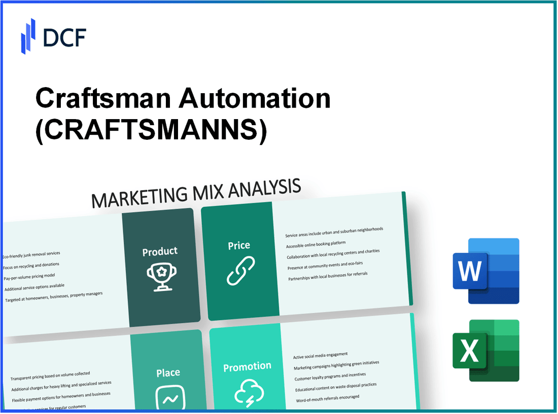 Craftsman Automation Limited (CRAFTSMAN.NS): Marketing Mix Analysis