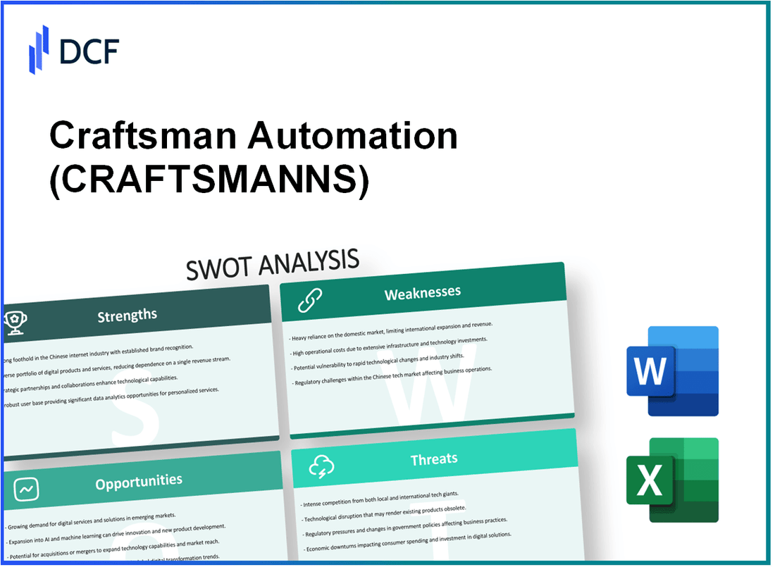 Craftsman Automation Limited (CRAFTSMAN.NS): SWOT Analysis