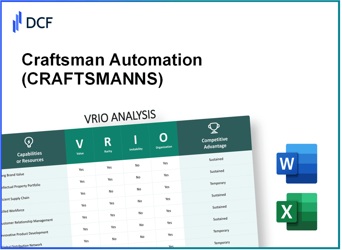 Craftsman Automation Limited (CRAFTSMAN.NS): VRIO Analysis