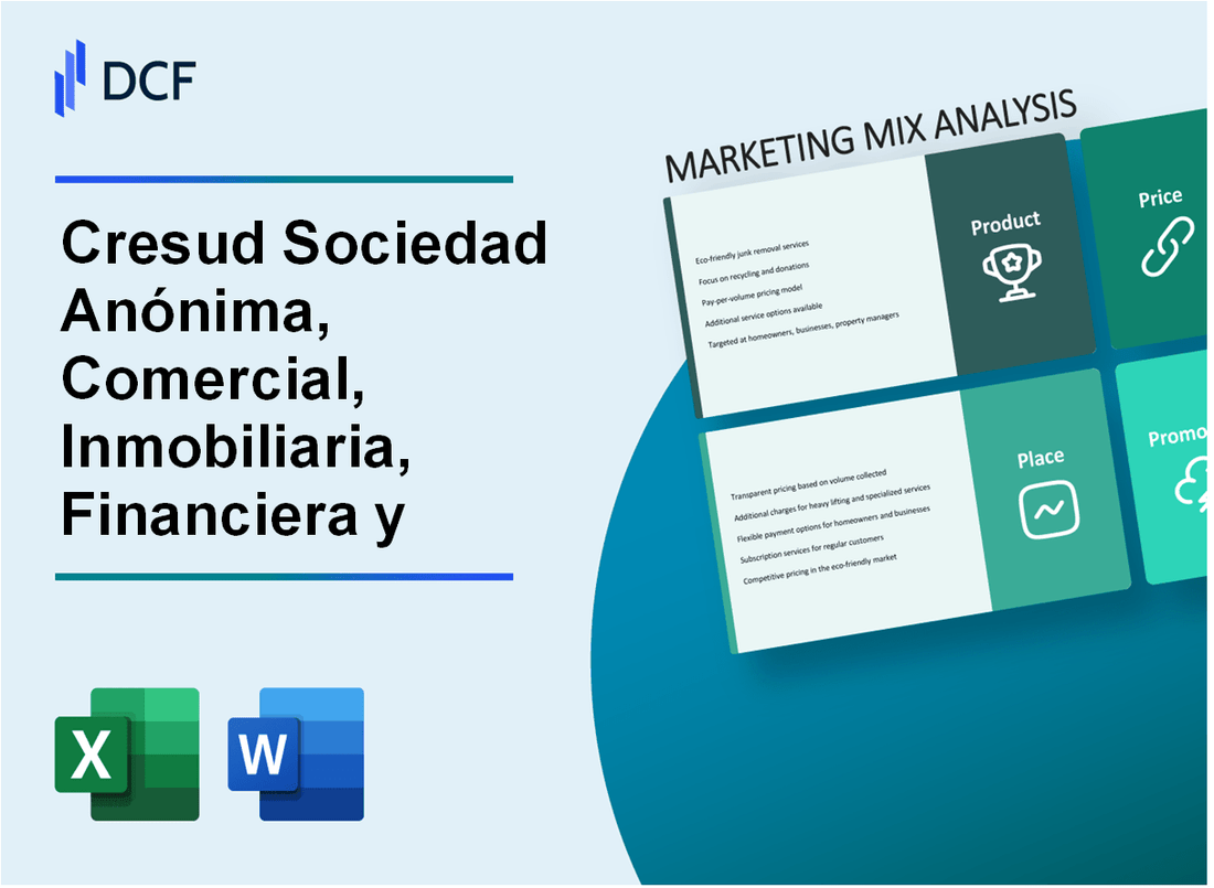 Cresud Sociedad Anónima, Comercial, Inmobiliaria, Financiera y Agropecuaria (CRESY) Marketing Mix