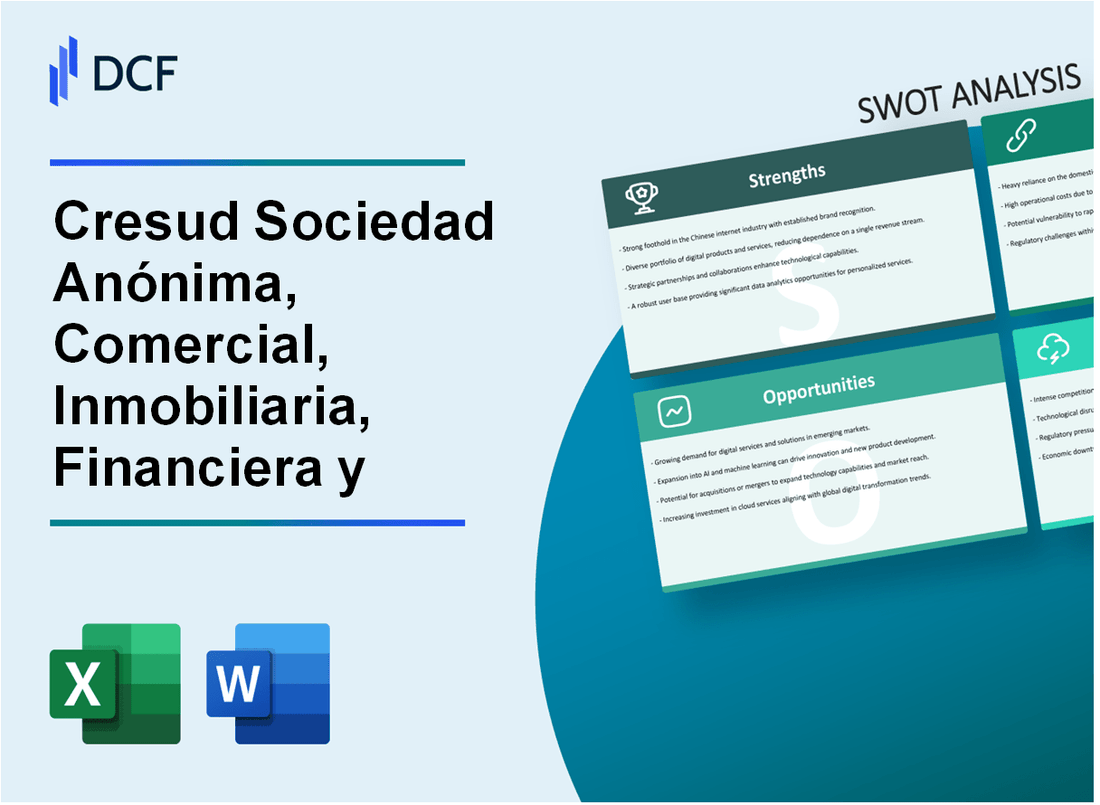 Cresud Sociedad Anónima, Comercial, Inmobiliaria, Financiera y Agropecuaria (CRESY) SWOT Analysis