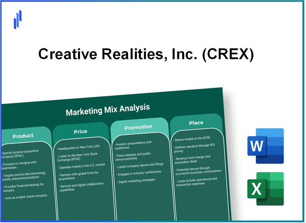 Marketing Mix Analysis of Creative Realities, Inc. (CREX)