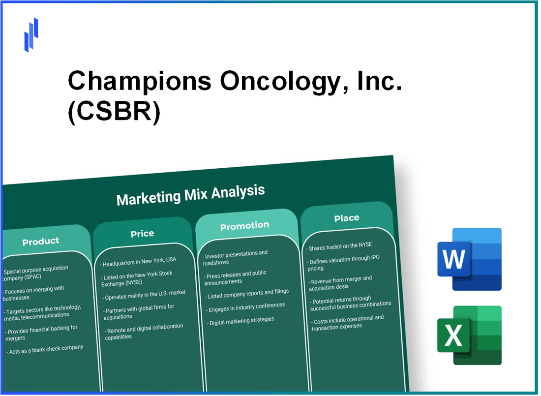 Marketing Mix Analysis of Champions Oncology, Inc. (CSBR)