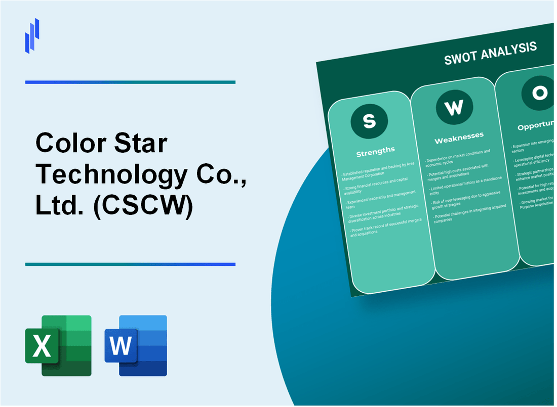 Color Star Technology Co., Ltd. (CSCW) SWOT Analysis