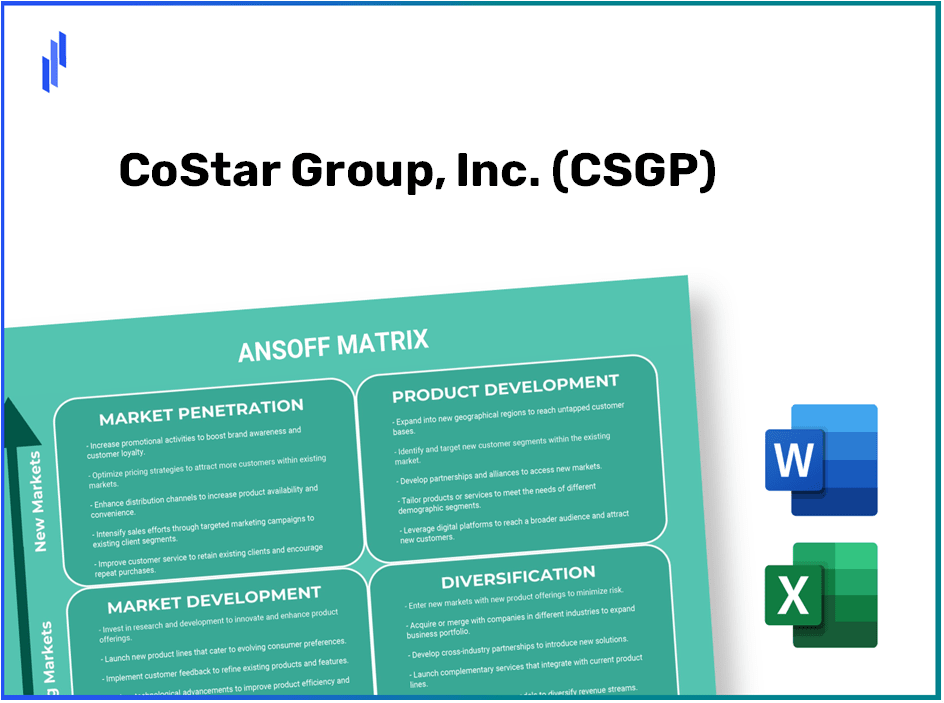 CoStar Group, Inc. (CSGP) ANSOFF Matrix