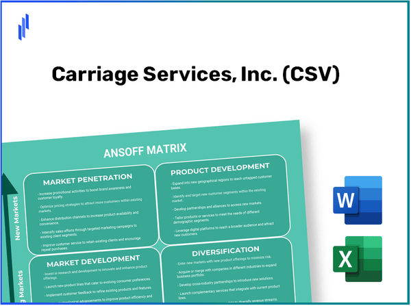 Carriage Services, Inc. (CSV)Ansoff Matrix