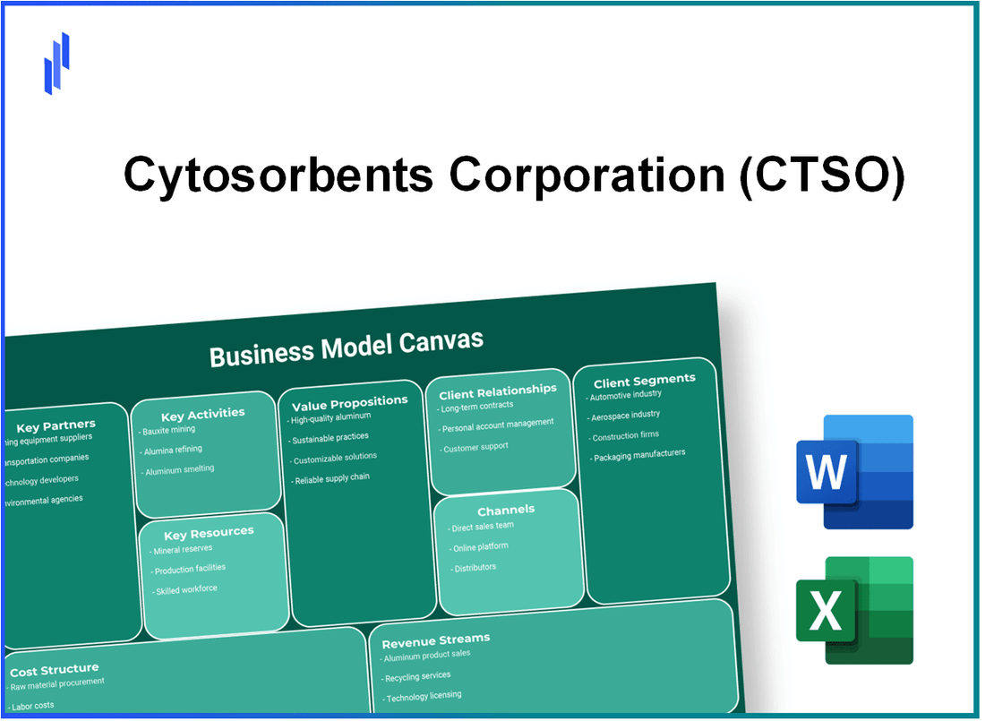 Cytosorbents Corporation (CTSO): Business Model Canvas