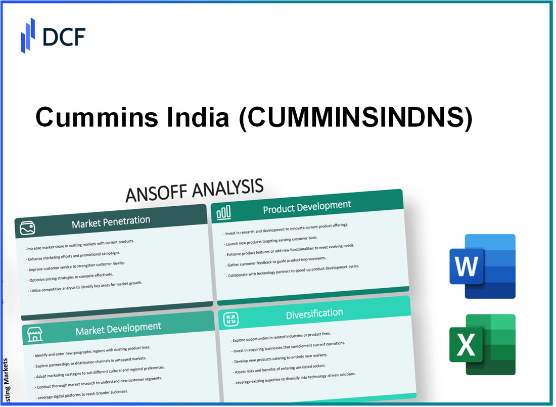 Cummins India Limited (CUMMINSIND.NS): Ansoff Matrix