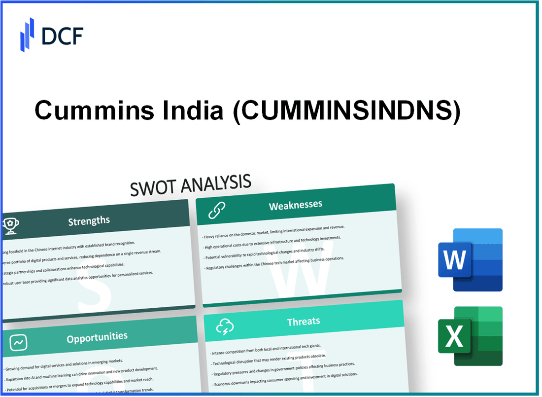 Cummins India Limited (CUMMINSIND.NS): SWOT Analysis