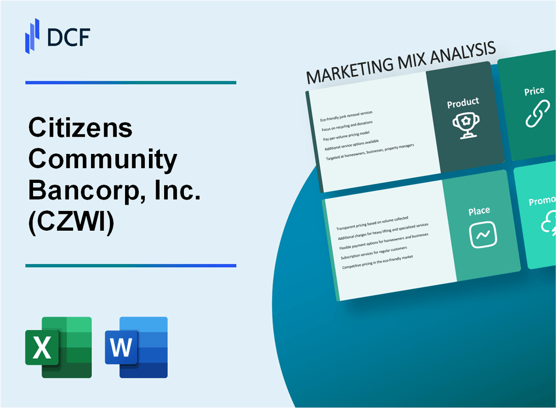 Citizens Community Bancorp, Inc. (CZWI) Marketing Mix