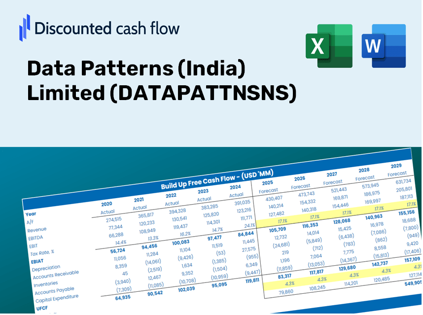 Data Patterns (DATAPATTNSNS) DCF Excel Template – DCFmodeling.com