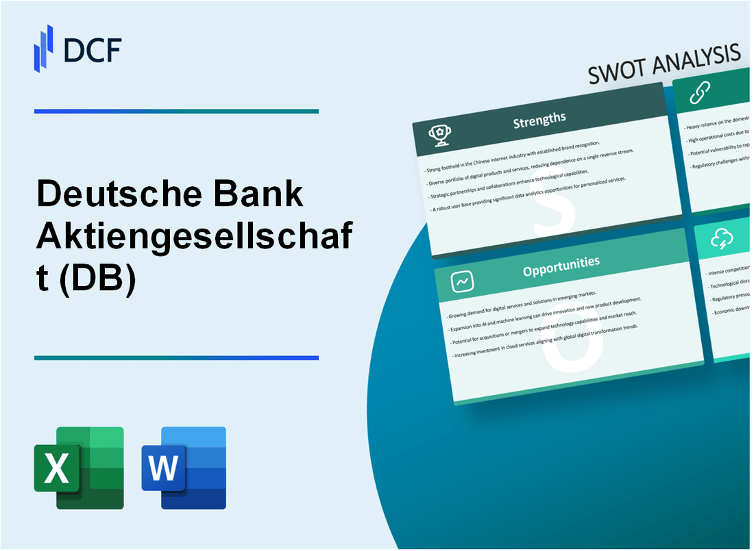 Deutsche Bank Aktiengesellschaft (DB) SWOT Analysis