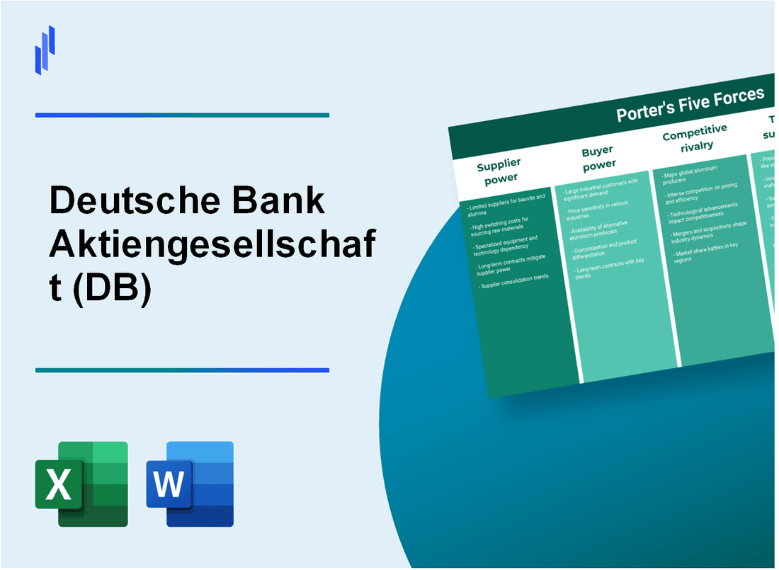 What are the Porter’s Five Forces of Deutsche Bank Aktiengesellschaft (DB)?