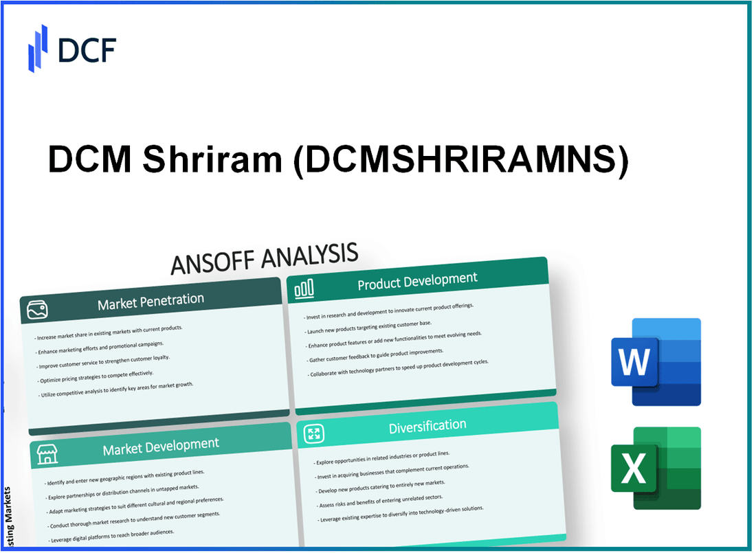 DCM Shriram Limited (DCMSHRIRAM.NS): Ansoff Matrix