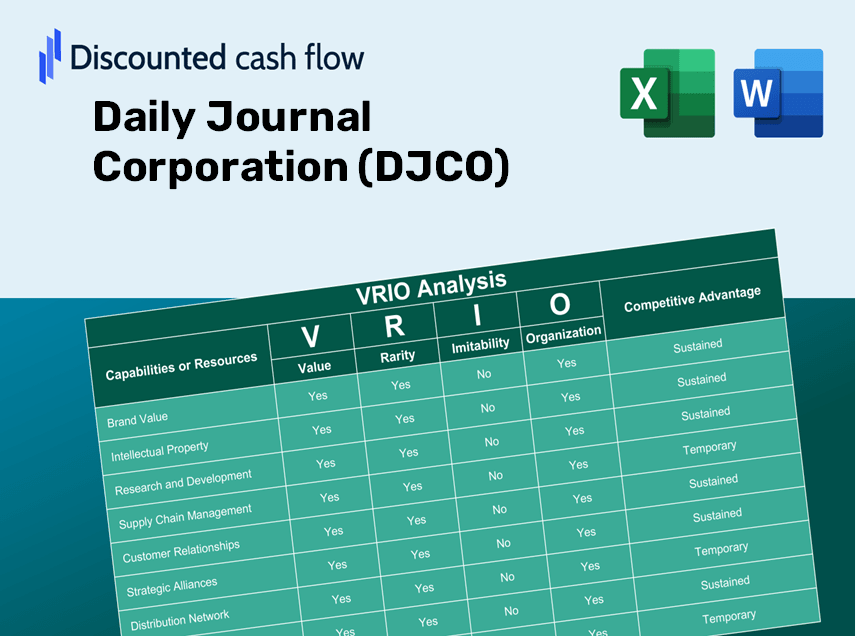 Daily Journal Corporation (DJCO) VRIO Analysis