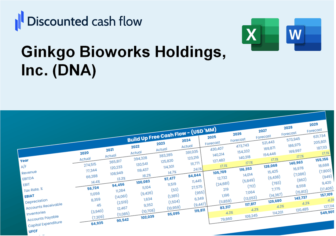 Ginkgo Bioworks Holdings, Inc. (DNA) DCF Valuation