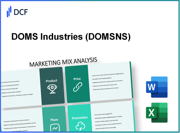 DOMS Industries Limited (DOMS.NS): Marketing Mix Analysis